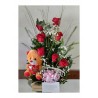 Rosas y peluche