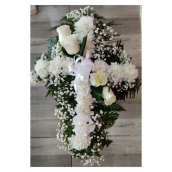 Ofrenda Cruz Con Rosas y...
